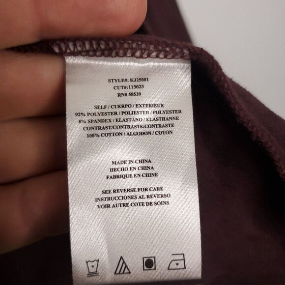 Kut From The Kloth Jacket Womens M Suede Soft Unlined Burgundy Draped Front - Picture 7 of 10